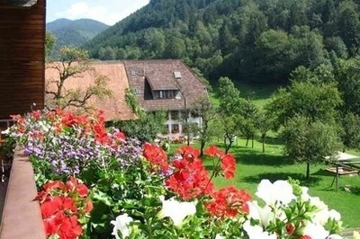 Ein Blick vom Gästehausbalkon