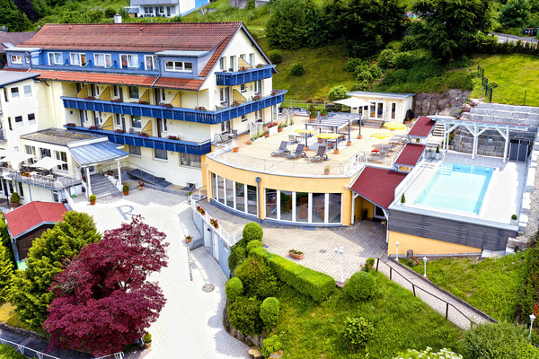 Das Wellnesshotel Rothfuß von oben Das Wellnesshotel Rothfuß von oben