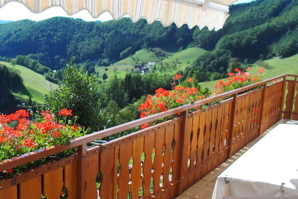 'Balkon Ferienwohnung 1 Panoramablick'