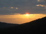 Ausblick aus dem Schlafzimmer mit Morgenstimmung Ausblick aus dem Schlafzimmer mit Morgenstimmung
