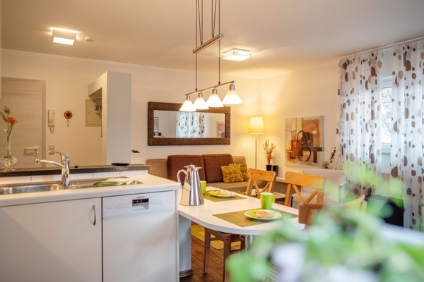 'Kombinierter Wohnraum mit Küche'