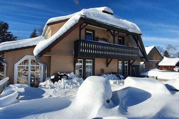 'Terrasse im Winter'