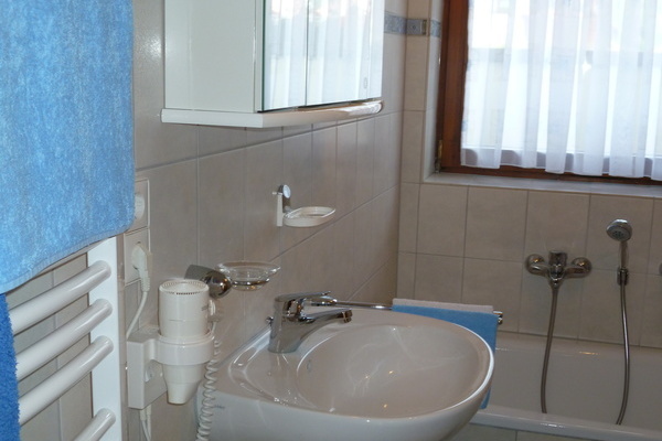 modernes Tageslichtbad mit Dusche, Badewanne und WC modernes Tageslichtbad mit Dusche, Badewanne und WC