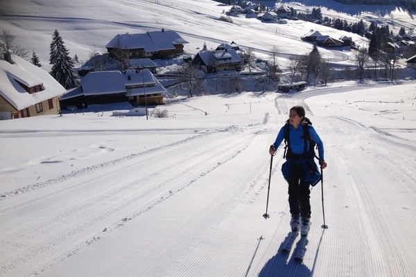 Skitourenvergnügen direkt vor der Haustür