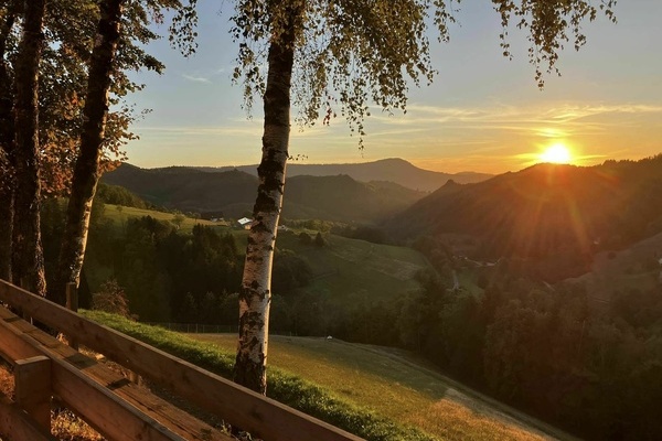 Sonnenuntergang vom M�llerbauernhof