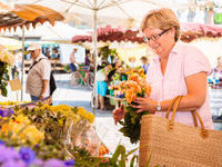 Einkaufen auf dem Markt, Martin Ziaja Einkaufen auf dem Markt, Martin Ziaja