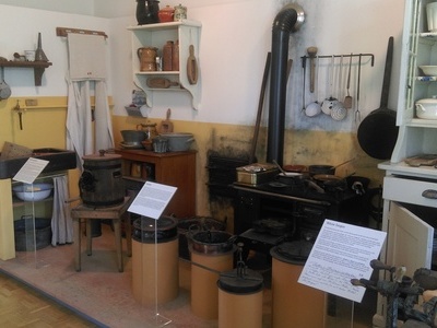 Küche vor 100 Jahren Copyright: (© Förderkreis "Museum in der Alten Schule" e.V.)